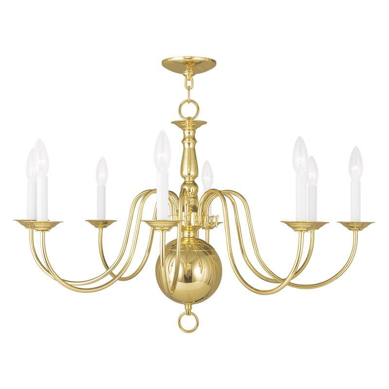 Williamsburgh 32 Inch 8 Light Chandelier by Livex Lighting